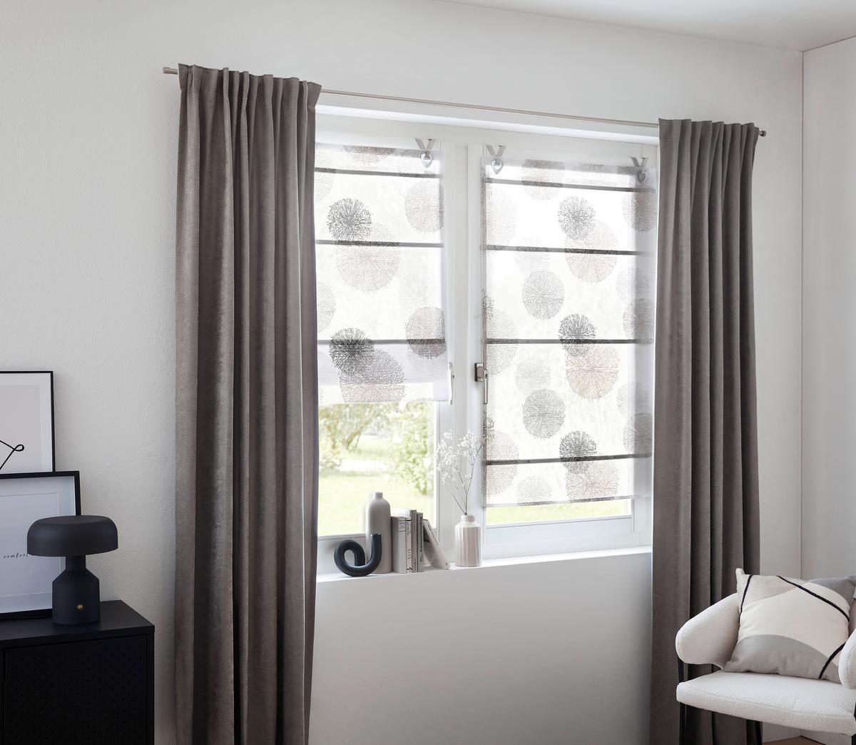 ROLETA BELIZE - szary, Basics, tkanina (60/130cm) - Novel