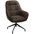 Sessel in Braun/Schwarz - Schwarz/Braun, MODERN, Textil/Metall (73/100/75cm) - Modern Living Sessel in Braun/Schwarz - Schwarz/Braun, MODERN, Textil/Metall (73/100/75cm) - Modern Living
