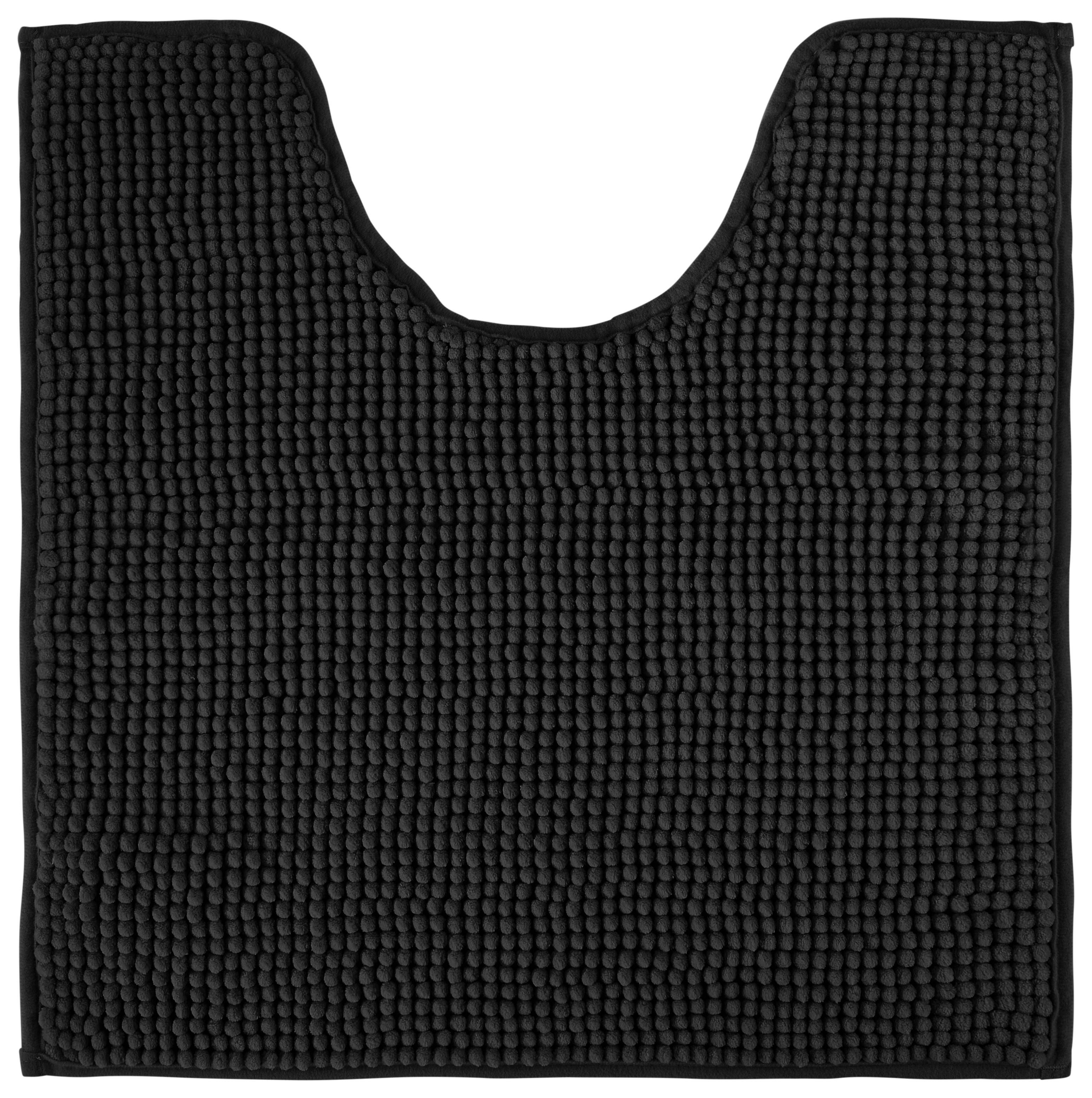 Wc-előke Nelly 50/50cm - fekete, textil (50/50cm) - Modern Living