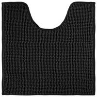Covoraș pentru WC Nelly, cca. 50x50cm - negru, textil (50/50cm) - Modern Living