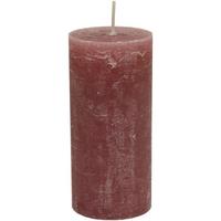 Stumpenkerze Lia in Rosa - Rosa, Modern (6,8/15cm) - Premium Living