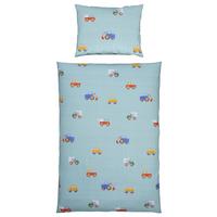 Bettwäsche Cars ca. 160x210cm - Hellblau, Textil (160/210cm) - Modern Living