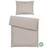 Bettwäsche Bio-Anna Uni Beige ca. 140x200cm - Beige, Natur, Textil (140/200cm) - ecoTree