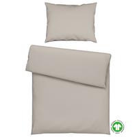 Bettwäsche Bio-Anna Uni Beige ca. 140x200cm - Beige, Natur, Textil (140/200cm) - ecoTree