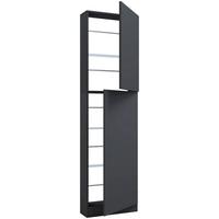 Schuhschrank FULISA Anthrazit ca. 50x180x17 cm - Anthrazit, Design, Holzwerkstoff (50/180/17cm) - MID.YOU