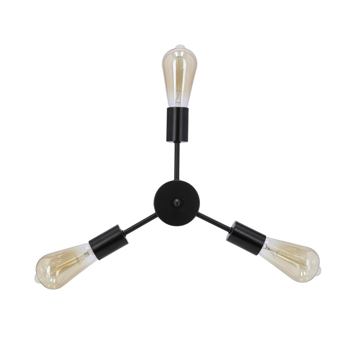 Svjetiljka Viseća 33-09371 Sparta - crna, Design, metal (36/36/105cm)