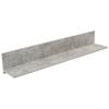 Zidna Polica Malta - siva, Moderno, drvni materijal (128/18/20cm) - Modern Living