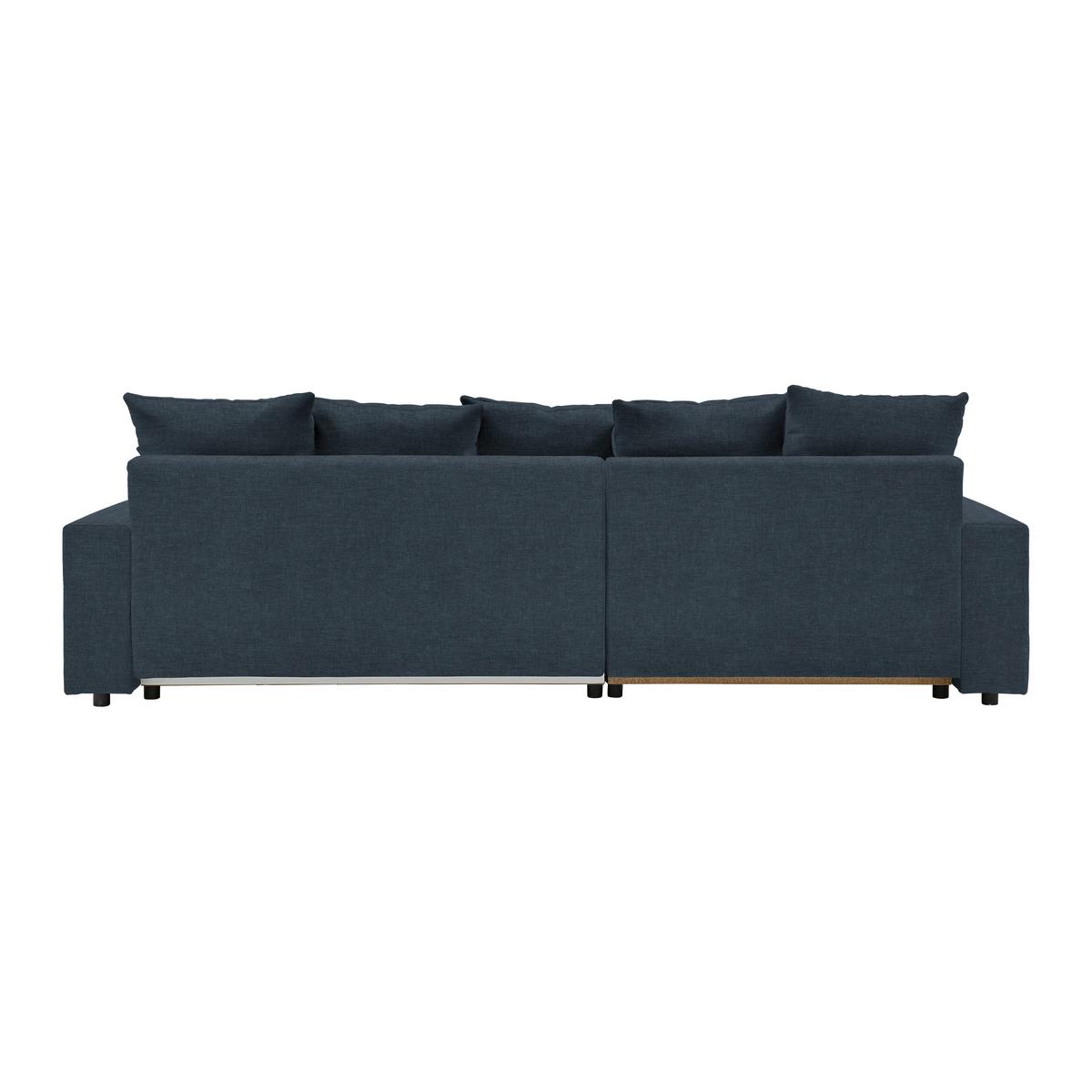 Ecksofa Alatri Dunkelblau - Schwarz/Dunkelblau, Modern, Kunststoff/Textil (289/90/176cm) - Based