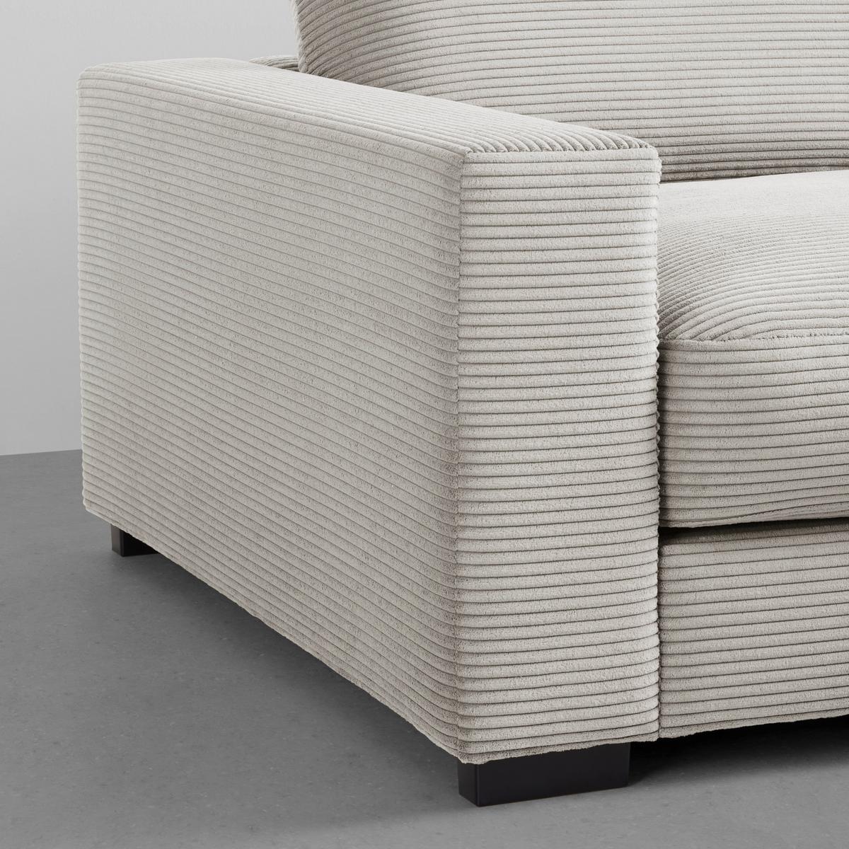 Wohnlandschaft Pedro in Taupe - Taupe, MODERN, Textil (265/83/180cm) - Mömax