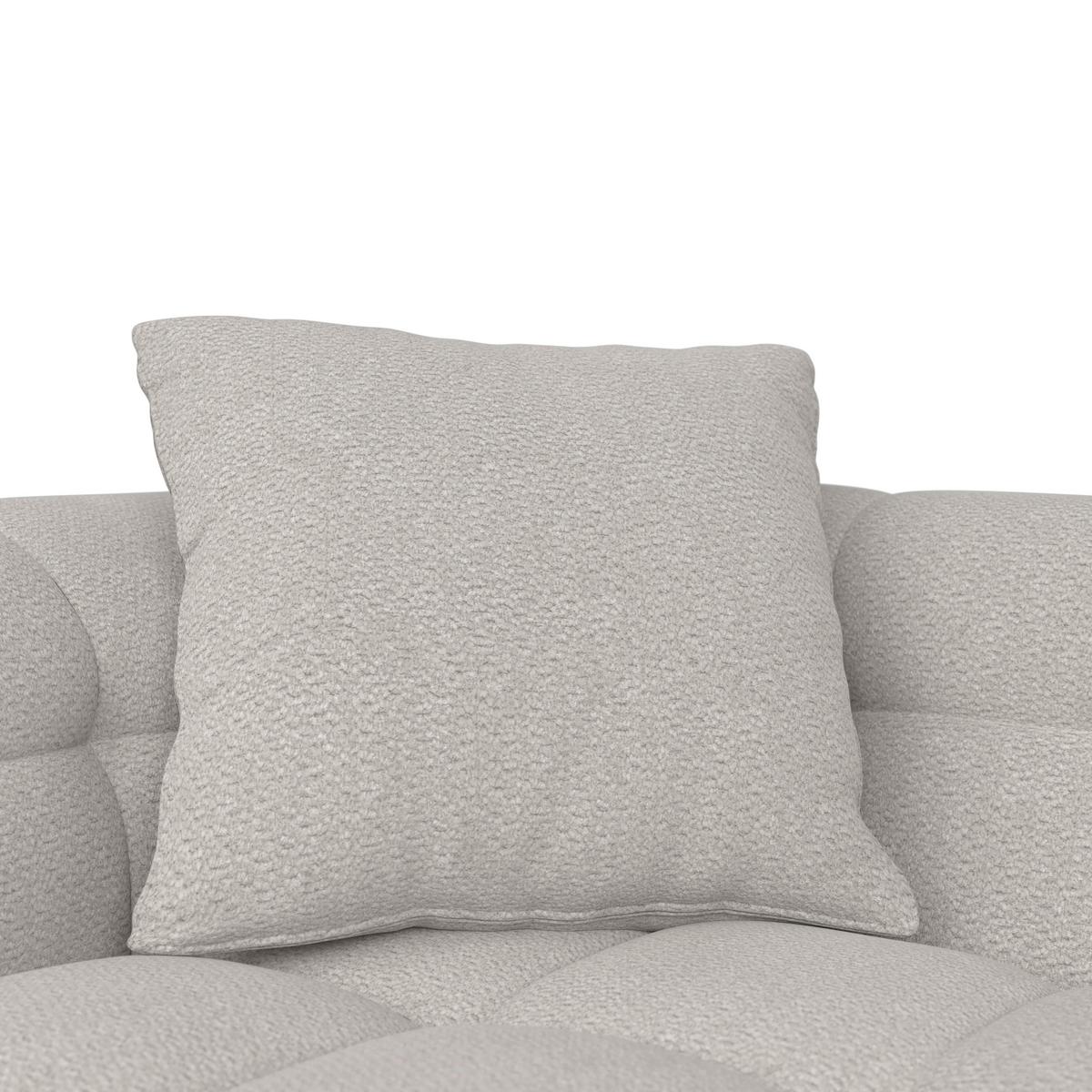 Wohnlandschaft Magda Bouclé Greige - Greige/Beige, MODERN, Holz/Kunststoff (268/157cm) - Bessagi Home