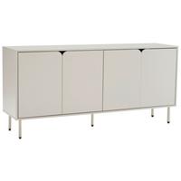 KOMODA SZEROKA MIMI - szary jedwabisty, Design, materiał drewnopochodny/metal (160/75/40cm) - Xora
