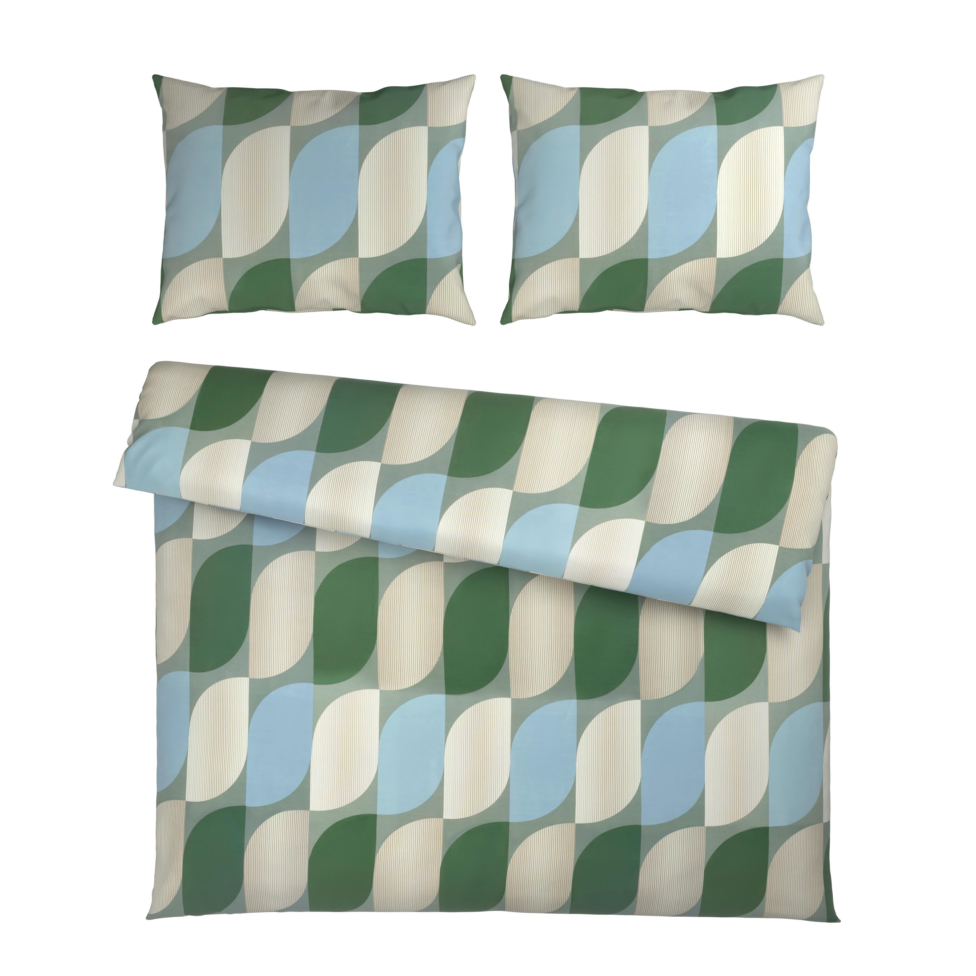 Lenjerie de pat Gala cca. 200x220/2x50x70 cm - albastru/petrol, textil (200/220cm) - Mömax