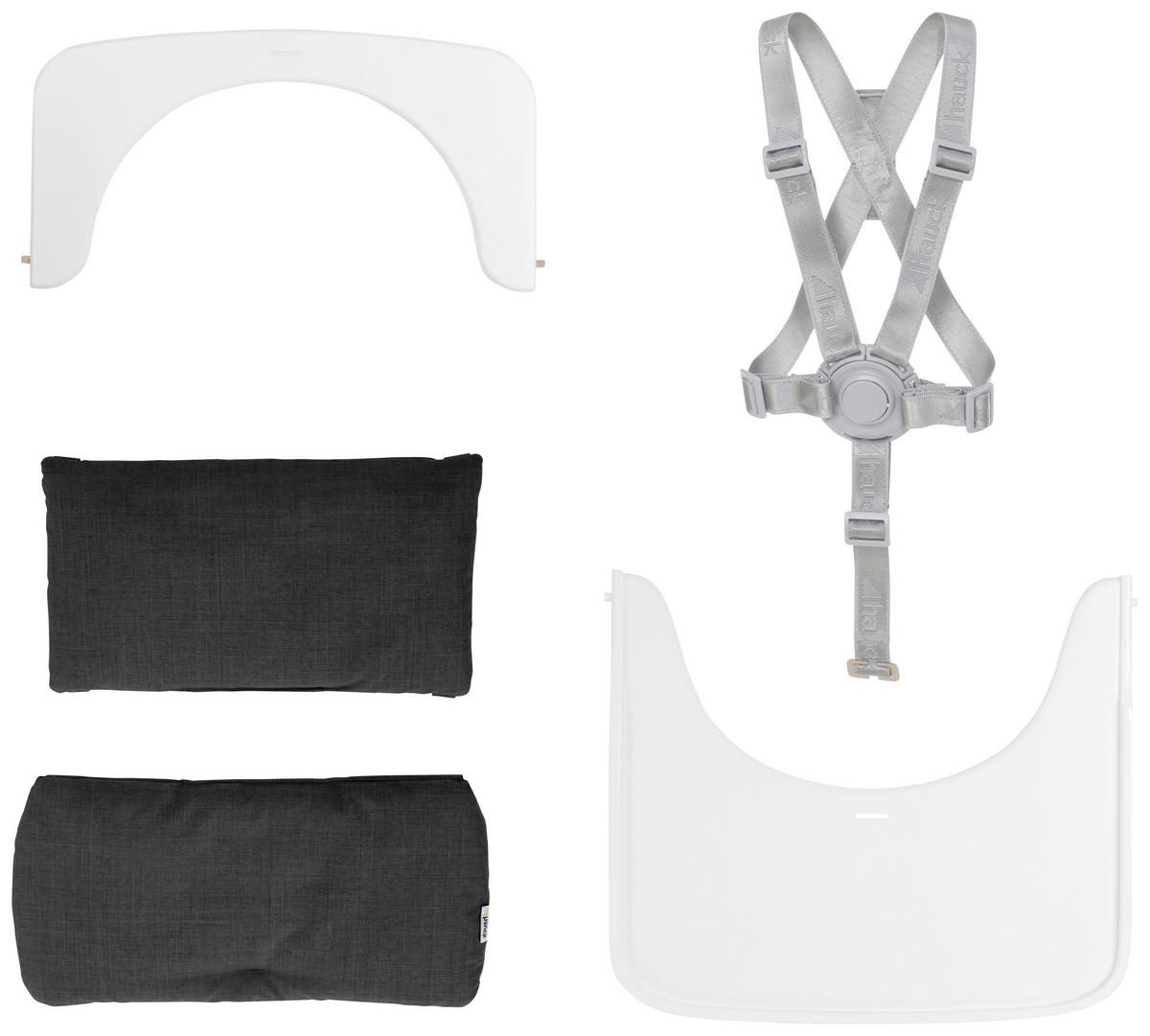 WYSOKIE KRZESŁO 663240 BETA+BOUNCER - biały/szary, Basics, drewno (58/48/83cm) - Hauck