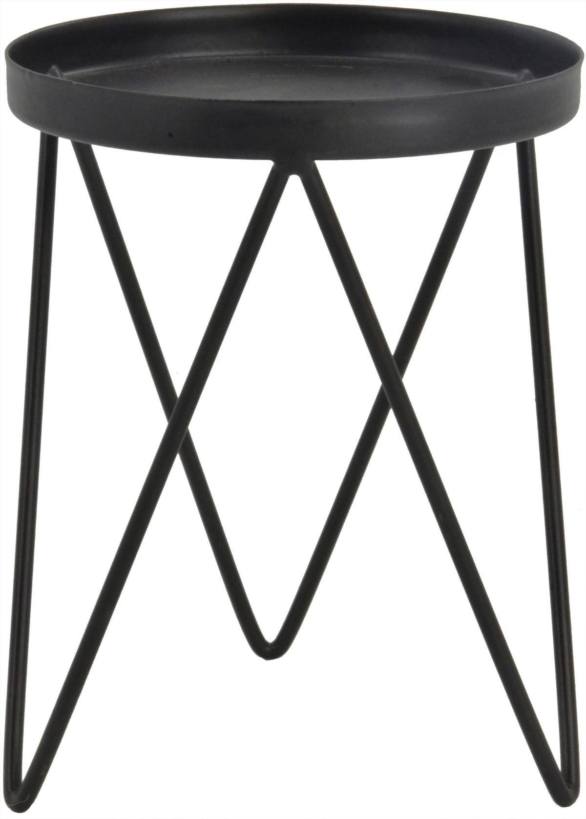 Kerzenhalter Leni in Schwarz Ø ca. 12,5cm - Schwarz, Metall (12,5/15cm) - Mömax