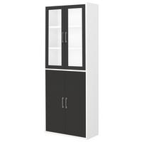 Türenset Big Profi Anthrazit - Anthrazit/Alufarben, Modern, Glas/Holzwerkstoff (77/104/2cm) - Mömax