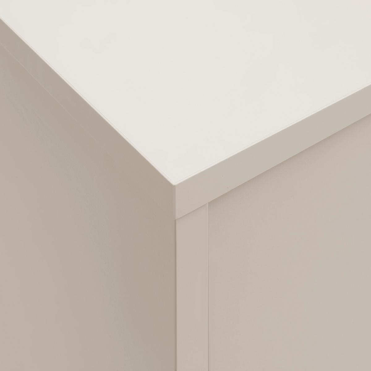 Vitrine Velasca Eichefarben/Kaschmir - Kaschmir/Eichefarben, MODERN, Glas/Holzwerkstoff (74,2/185/40cm) - Premium Living