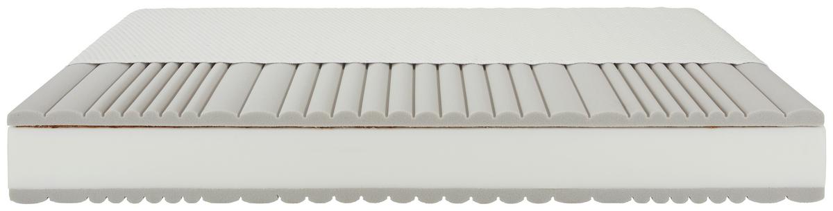 Partnermatratze King-Coco H3/H5 ca. 180x200cm - Weiß, Textil (180/200cm) - Premium Living