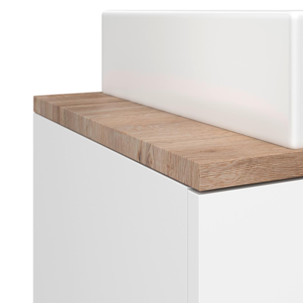 Omarica Za Pod Umivalnik Marbella, Bela - bela, Moderno, leseni material/keramika (80/64,5/47cm) - Mömax