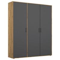 DULAP  USI ROTATIVE VOYAGER - stejar Artisan/gri, Modern, material pe bază de lemn (140/194/53cm) - Modern Living