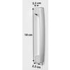 MÖBELHANDTAG UNIT -BASED- - aluminiumfärg, Modern, plast (18/2,2/2,2cm) - Based