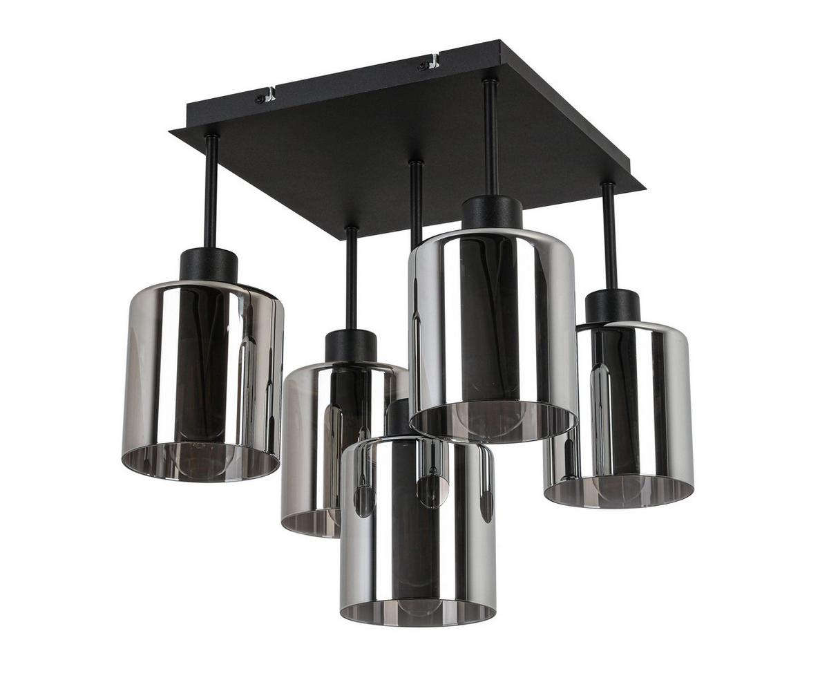 LAMPA SUFITOWA ELIA *SBN* - czarny, Design, metal/szkło (36/36/40cm) - Novel