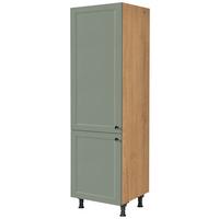 Geräteumbauschrank Cascada Grün - Eichefarben/Schwarz, MODERN, Holzwerkstoff/Metall (60/216,6/58cm) - Nobilia