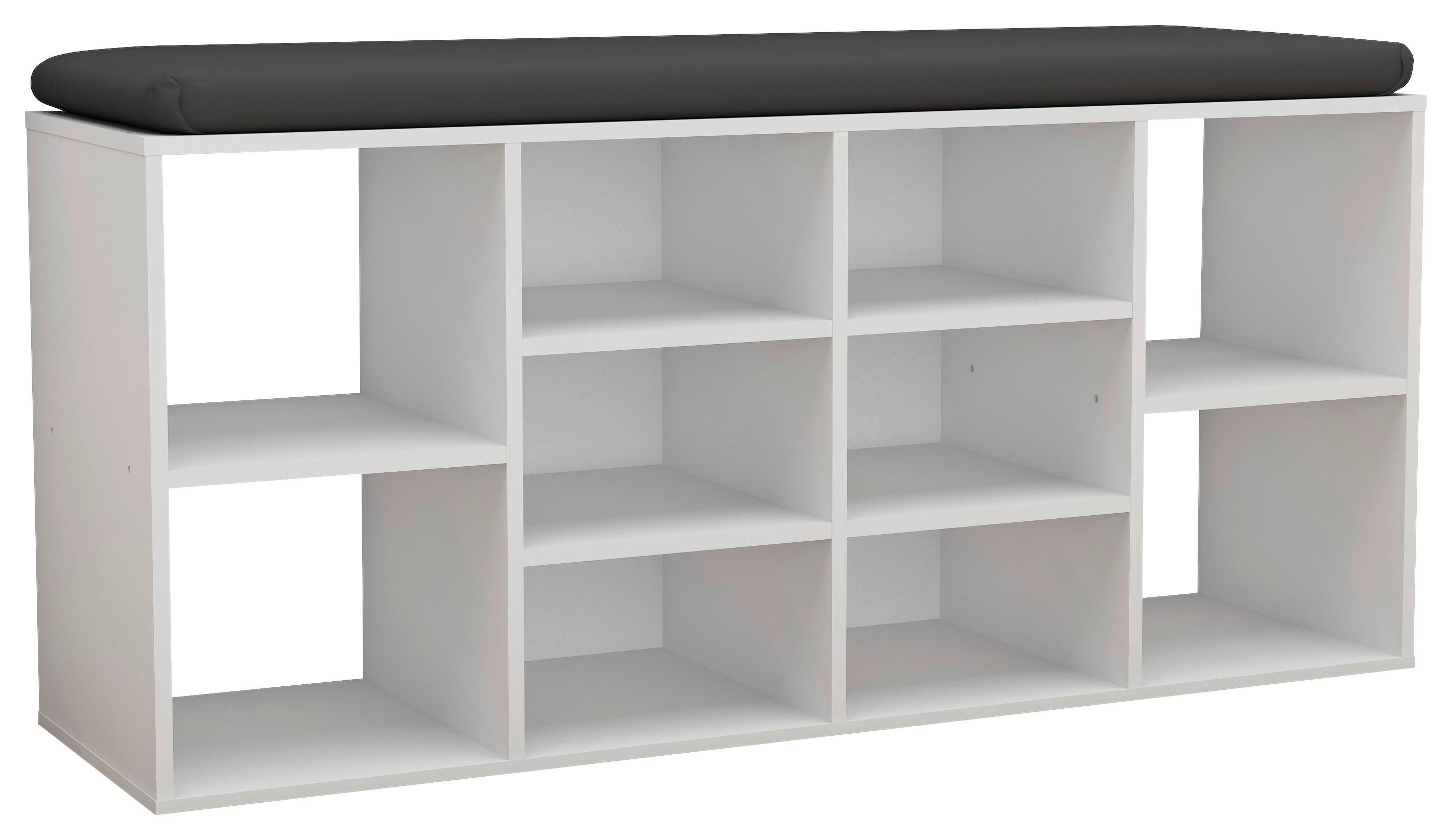 SCHUHREGAL HINSOL - Weiss, Design, Holzwerkstoff (104/50/30cm) - MID.YOU