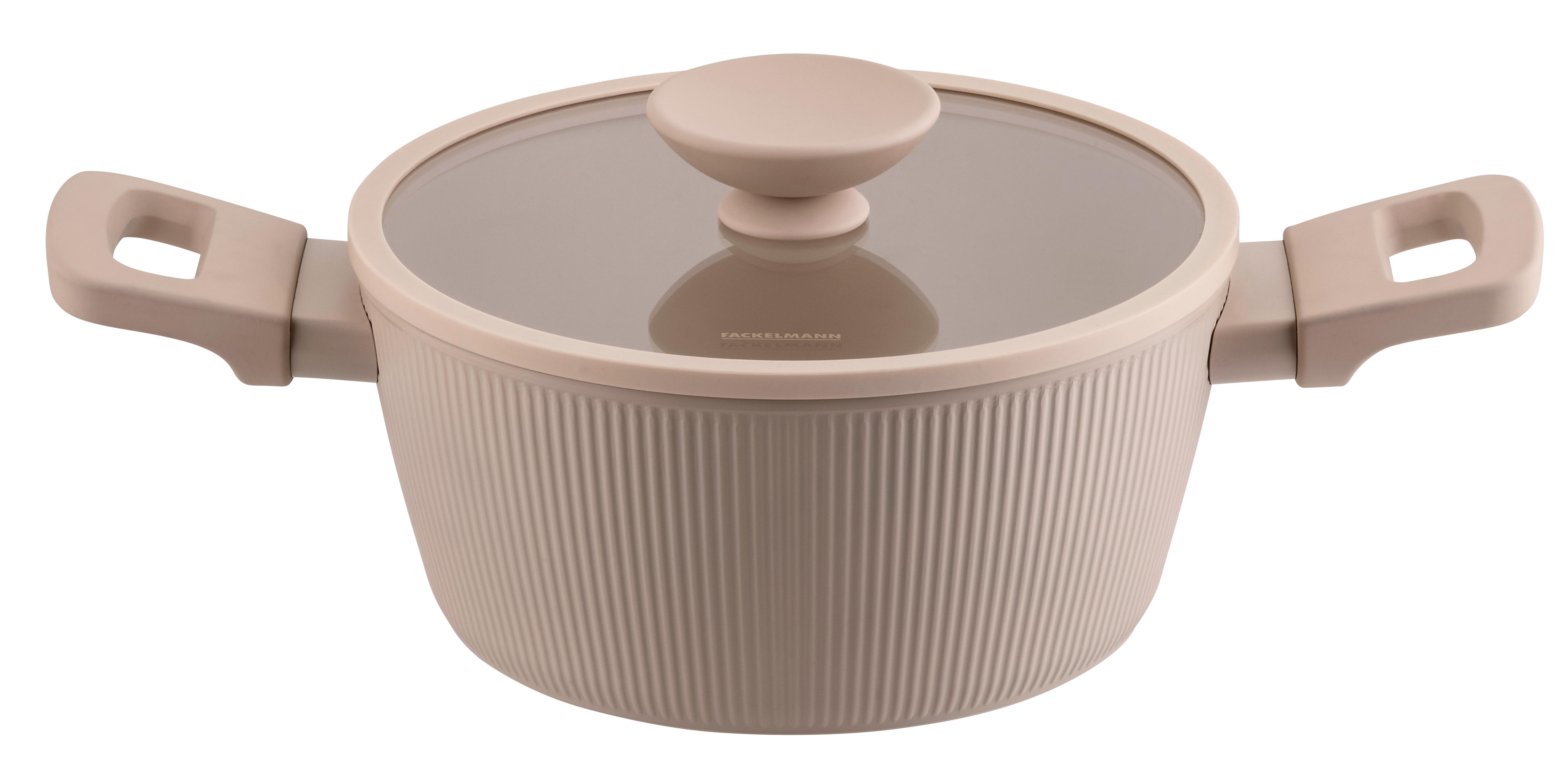 GARNEK 66184 - beżowobrązowy, Basics, metal/szkło (2,5l) - Fackelmann