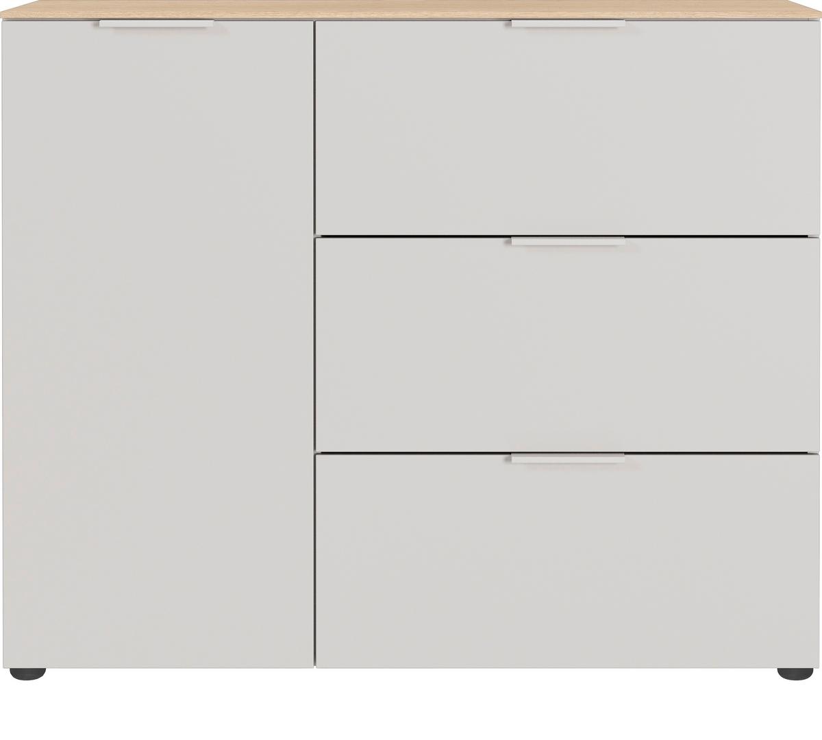 Kommode Gw-Savoca - Kaschmir/Eichefarben, Modern, Holzwerkstoff/Metall (109/98/40cm) - Mömax