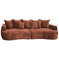 Mega Sofa Berg - boje hrđe/crna, Trend, tekstil/plastika (292/71-99/127cm) - Modern Living