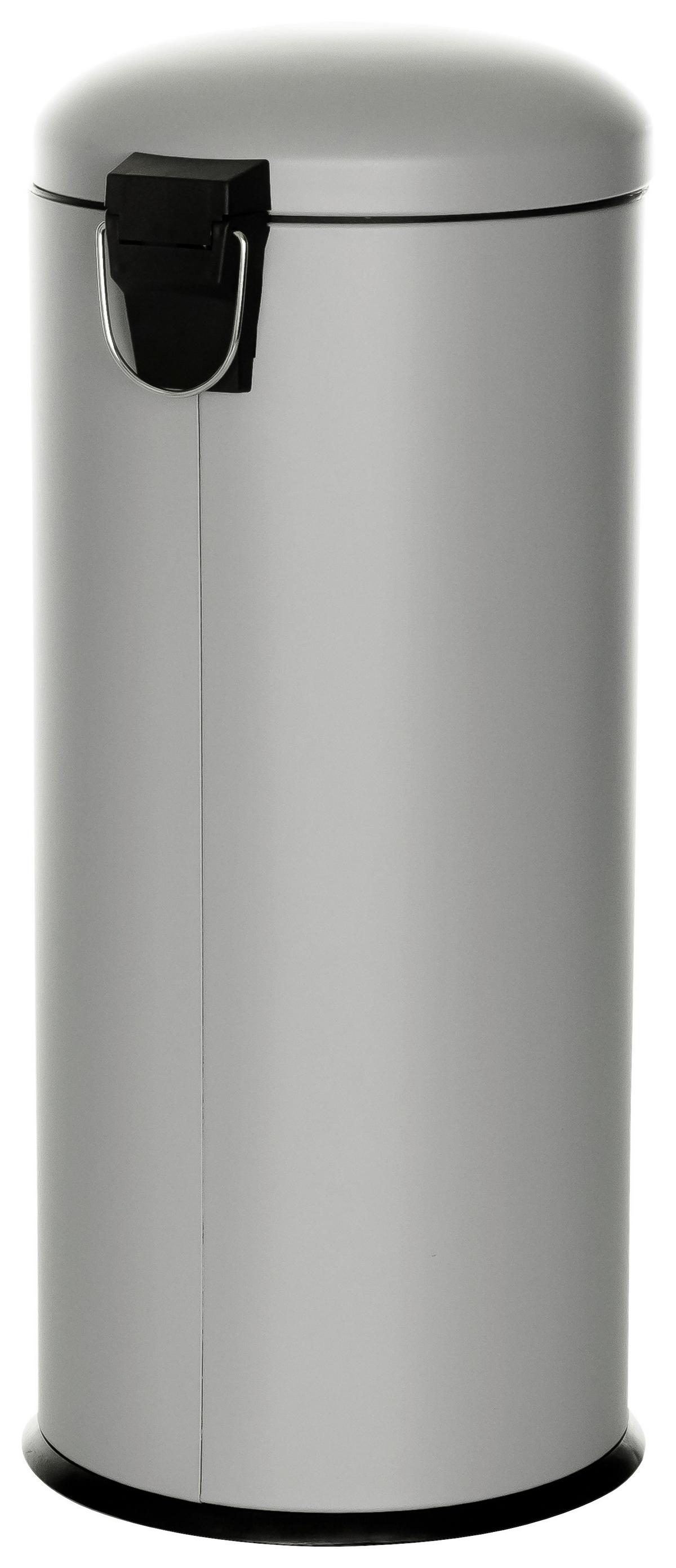 Koš Za Smeti Clean Viii, 30 L, Siva - siva/črna, Basics, kovina/umetna masa (30/69/30cm) - MID.YOU