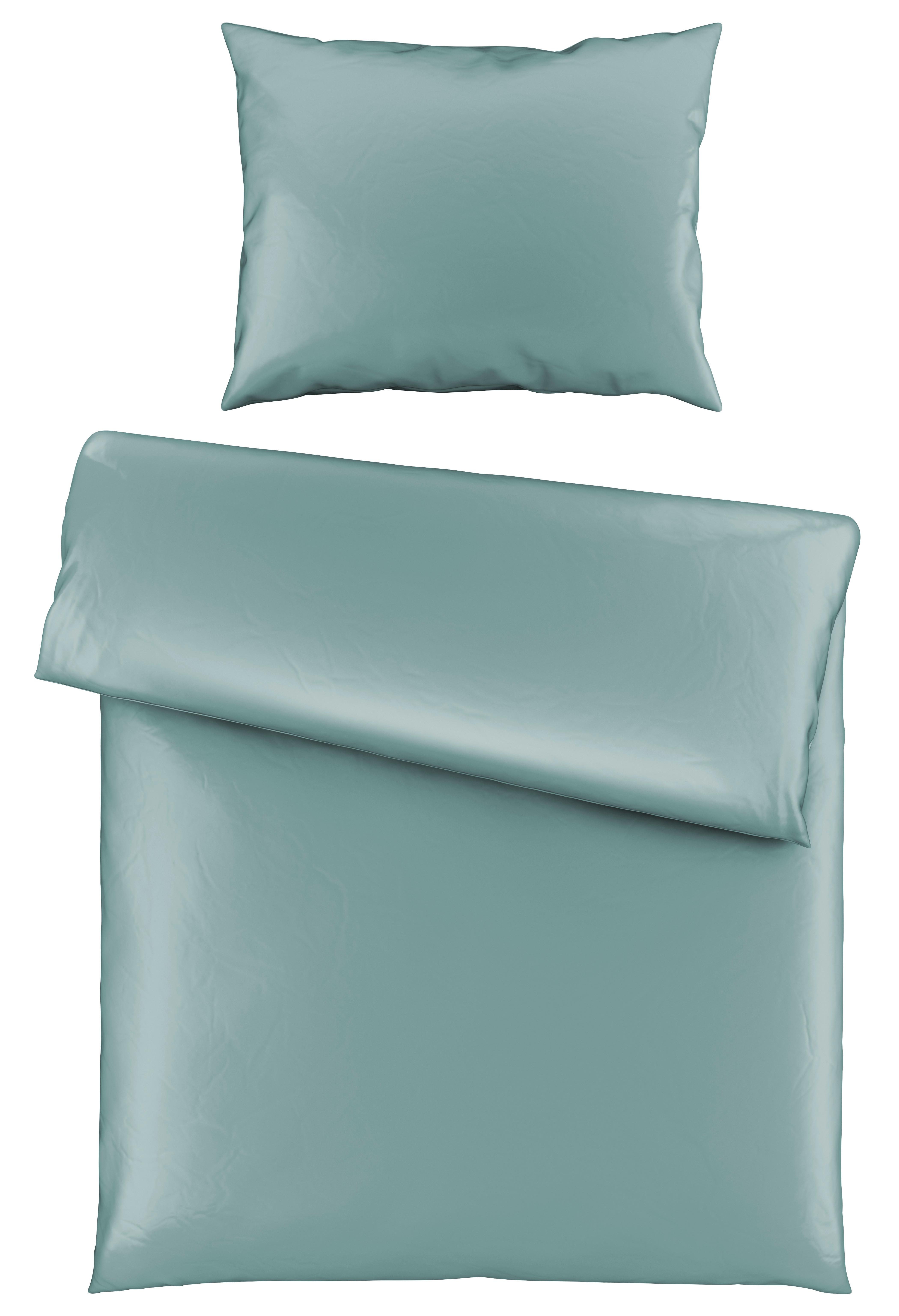 Ágyneműhuzat-garnitúra Pamutszatén Victoria - kék, Modern, textil (140/200cm) - Mömax