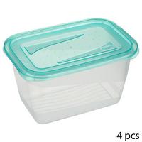 Set 4 recipiente alimentare Fresh & Freeze, cca. 0,75 L - Basics (15/8,5/10cm)