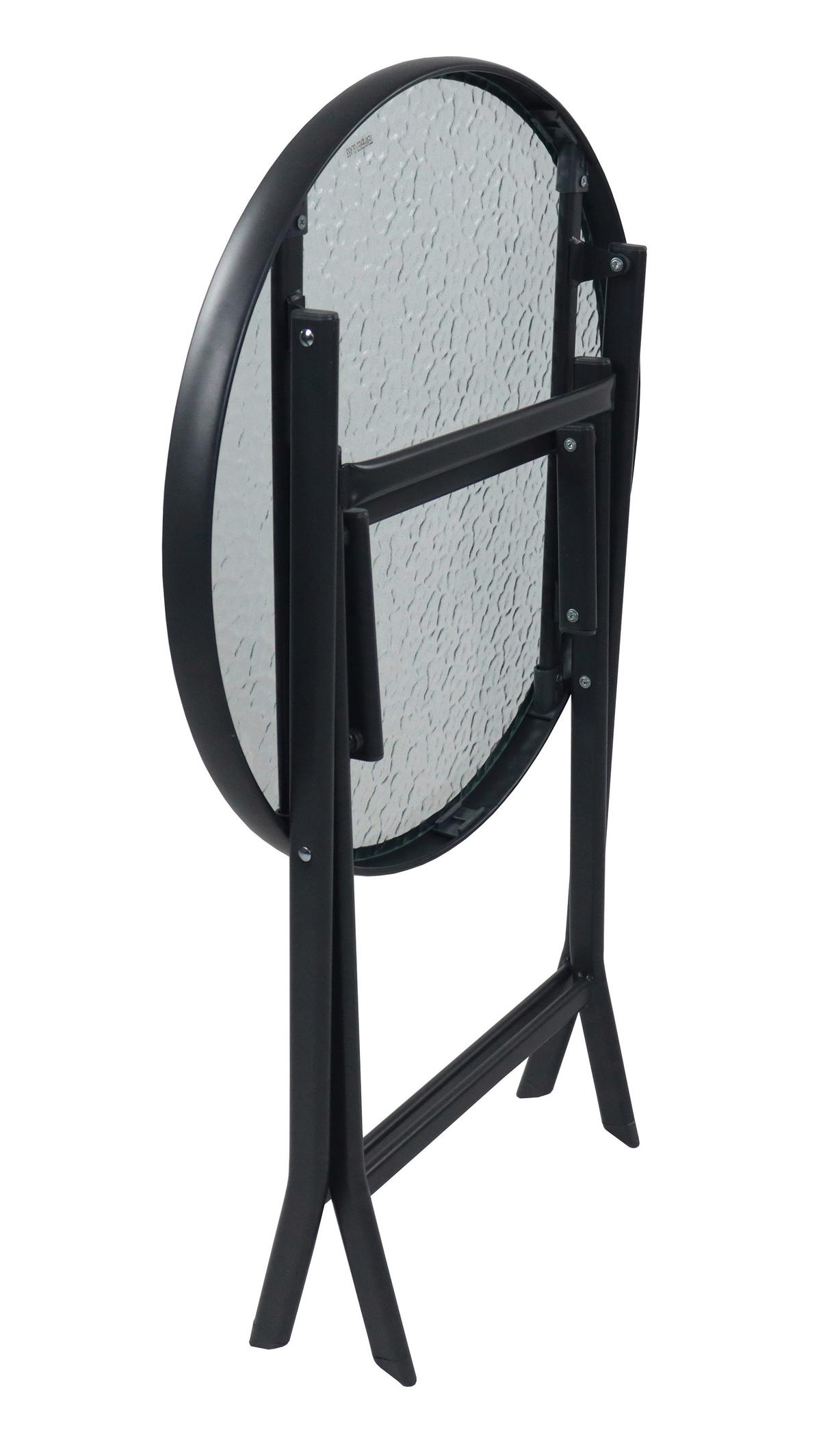 GARTENTISCH SONLAS L 920588 Ø55CM - Anthrazit, Modern, Glas/Metall (55/70cm) - MID.YOU