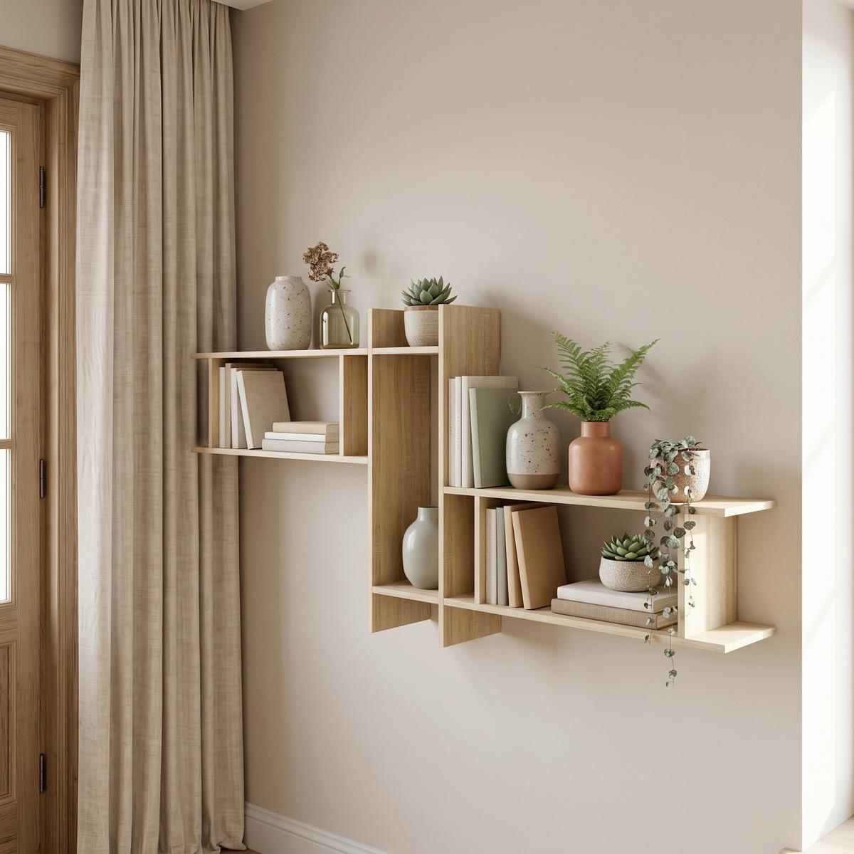 Wandregal Sirola Maxi ca. 188x80x20 cm Sonoma Eiche - Sonoma Eiche, KONVENTIONELL, Holzwerkstoff (188/80/19,7cm) - MID.YOU