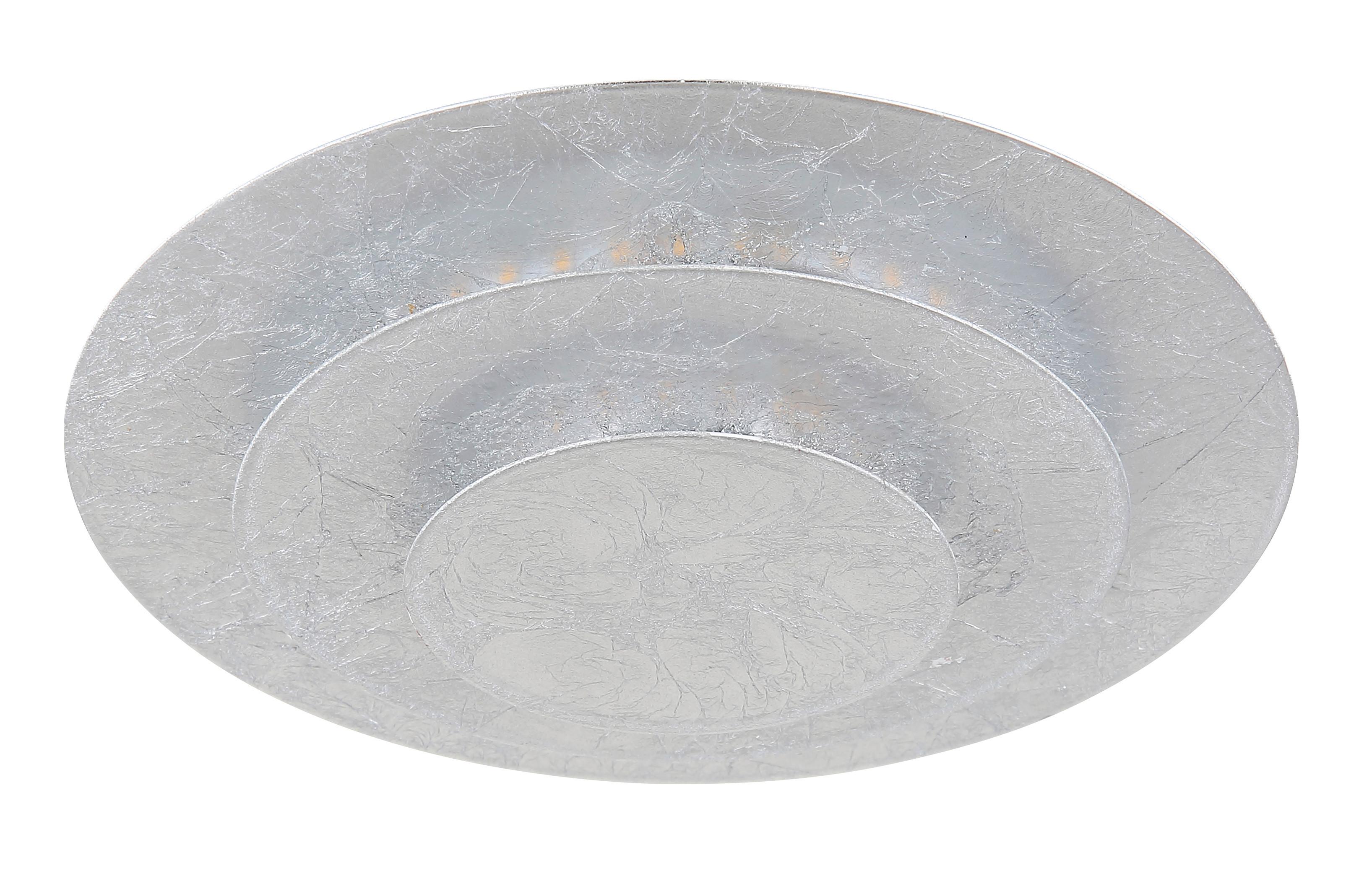 LED-DECKENLEUCHTE 48465-18S HEDA - Silberfarben, Design, Metall (18/7cm) - Globo