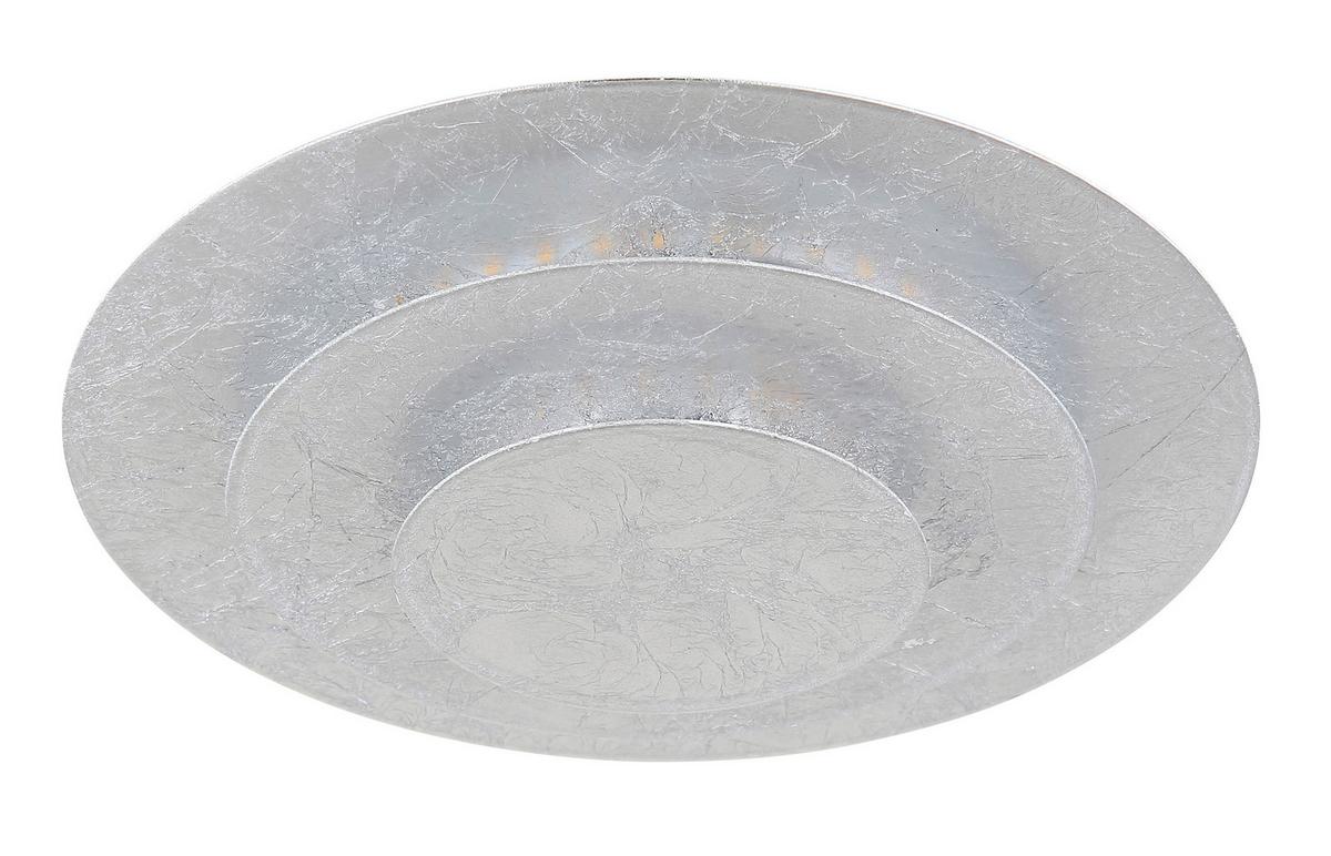 LED-DECKENLEUCHTE 48465-18S HEDA - Silberfarben, Design, Metall (18/7cm) - Globo