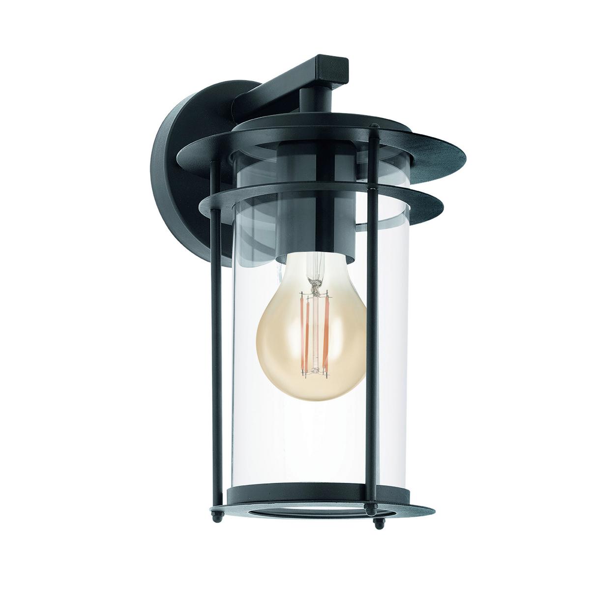 Aussenwandleuchte 96239 Valdeo - Klar/Transparent, Konventionell, Glas/Metall (16,5/27,5/20cm) - Eglo