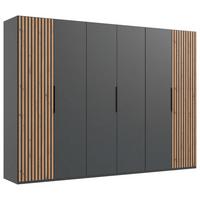 DULAP USI ROTATIVE ANDORRA - culoare lemn stejar/grafit, Modern, material pe bază de lemn (300/216/58cm) - Modern Living