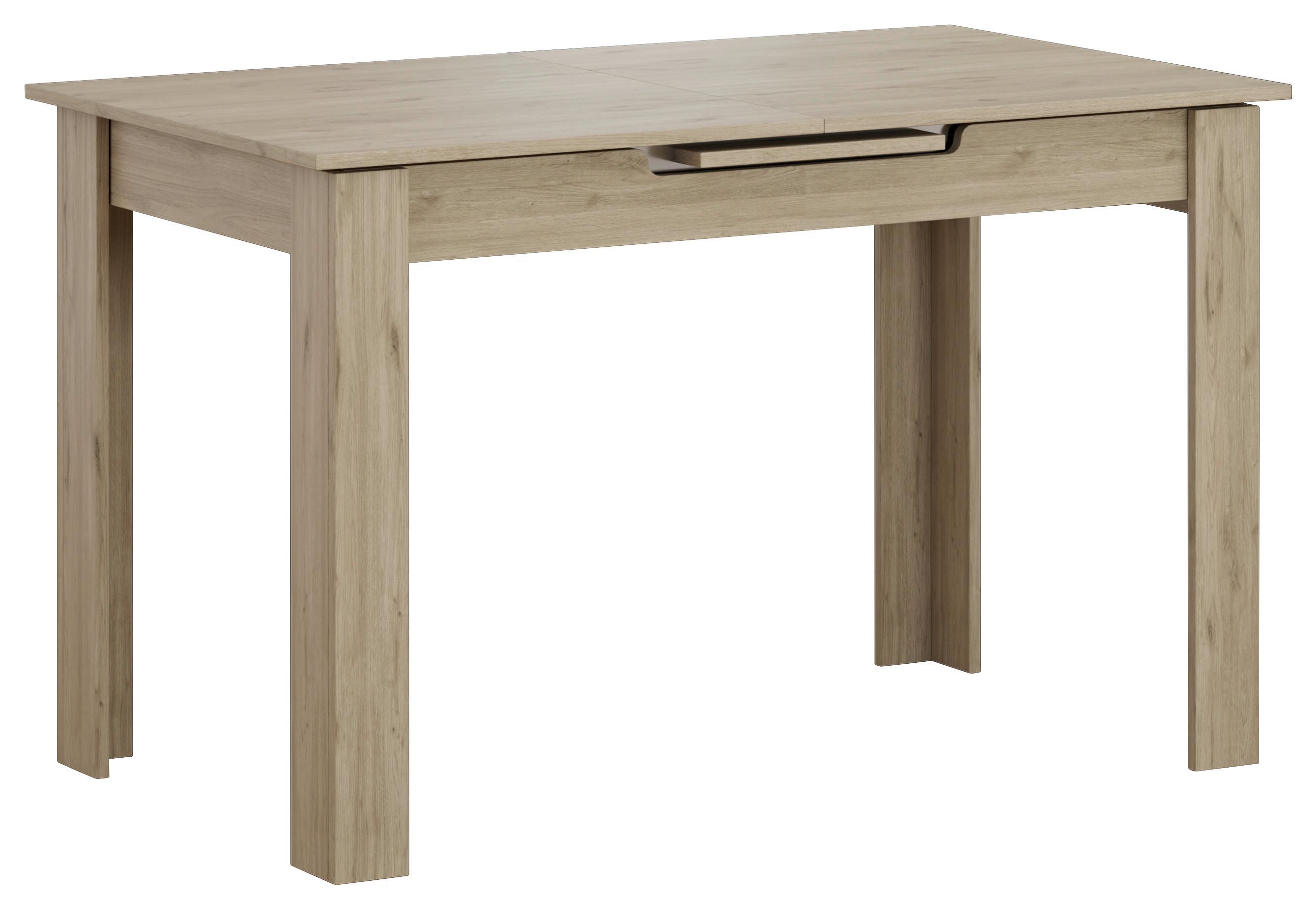 Ausziehtisch Andorra Eiche Artisan - Eiche Artisan, MODERN, Holzwerkstoff (120-150/70/75cm) - Mömax