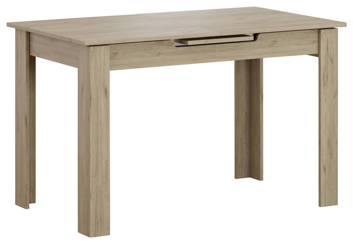 Ausziehtisch Andorra Eiche Artisan - Eiche Artisan, MODERN, Holzwerkstoff (120-150/70/75cm) - Mömax