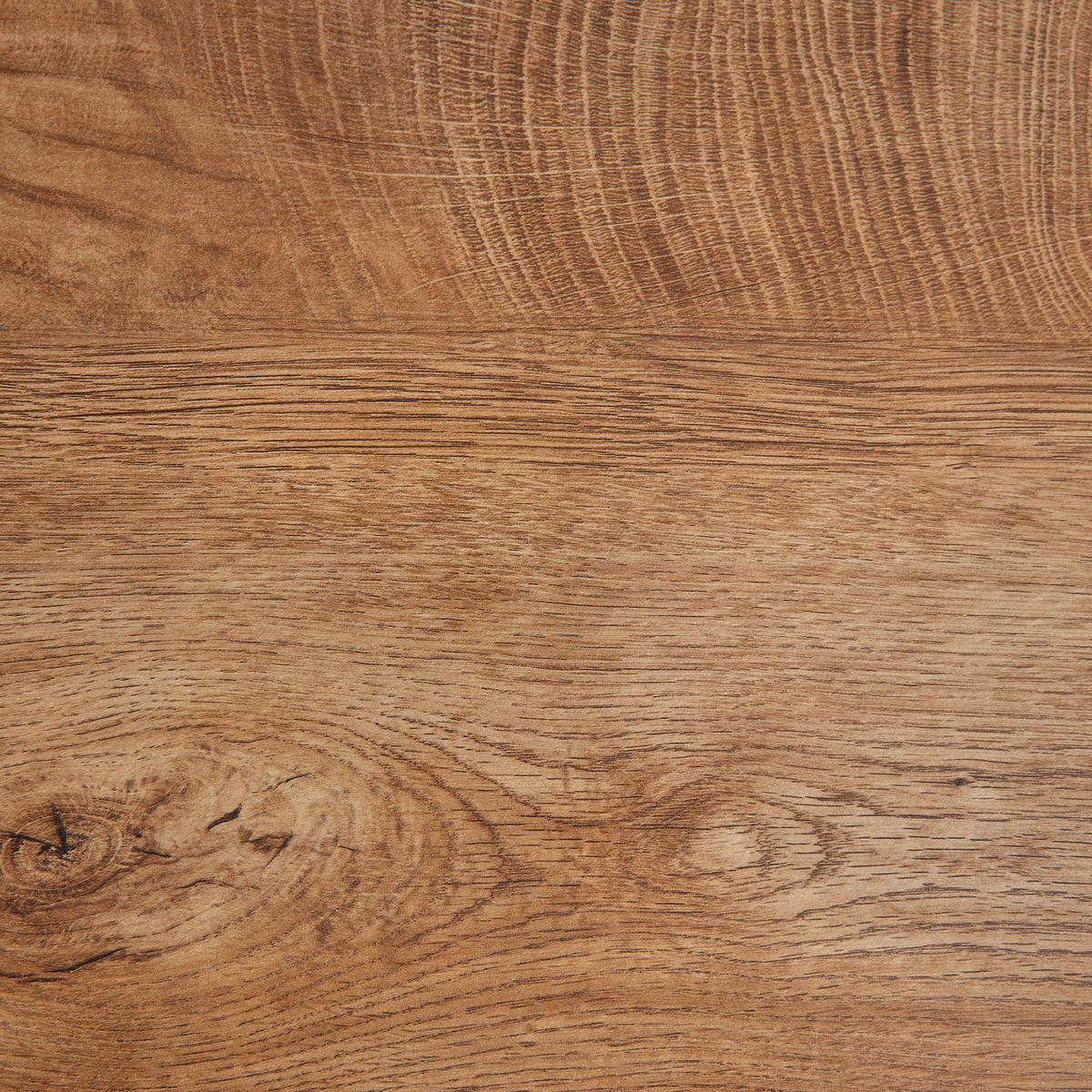 Esstisch ausziehbar Aki Walnussfarben MDF - Walnussfarben/Schwarz, Modern, Holzwerkstoff/Metall (140-180/80/76cm) - Bessagi Home
