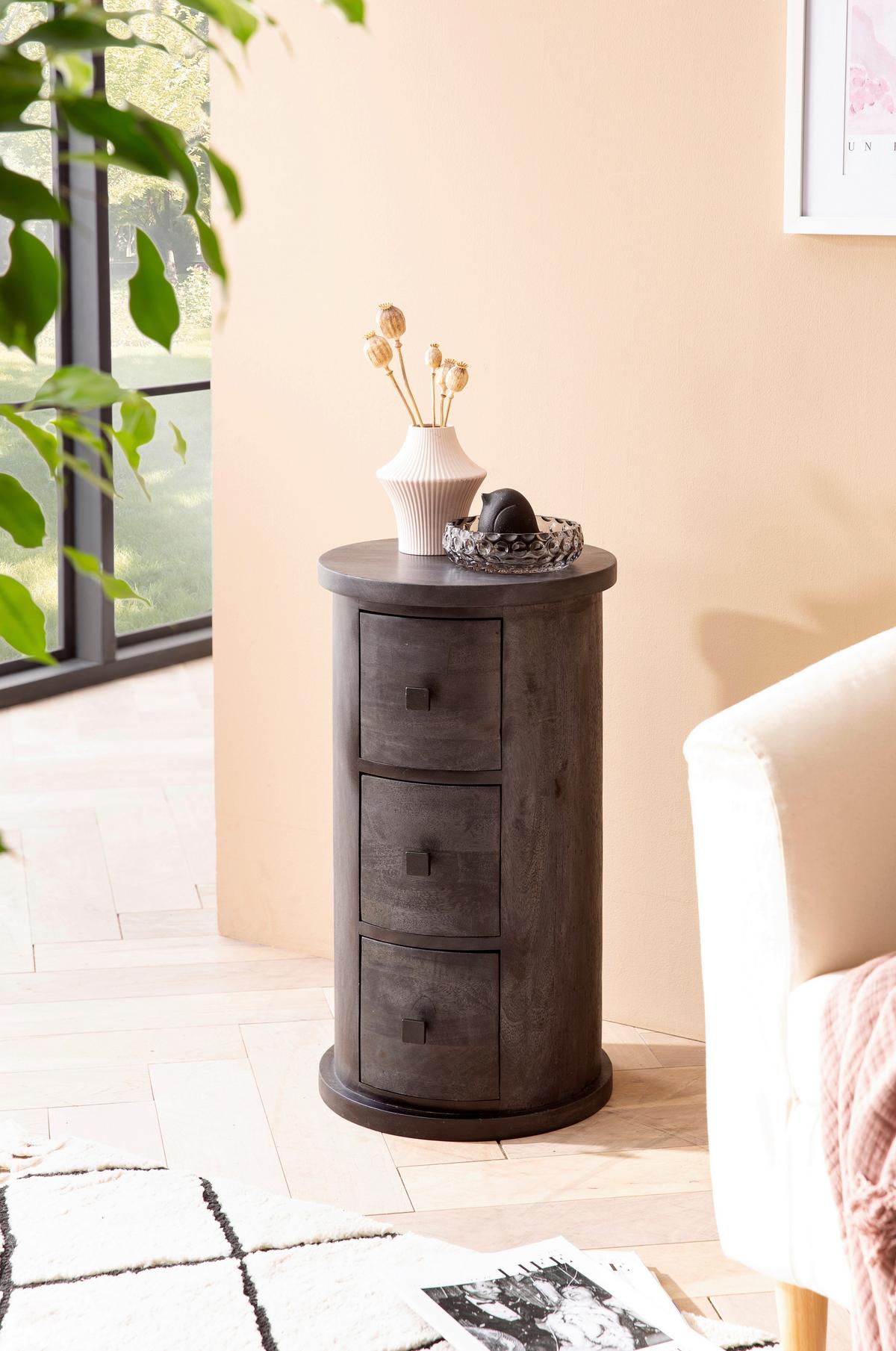 Mizica Wl6.843 - črna, Natur, kovina/les (34/65cm) - MID.YOU