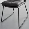 CHAISE KONA - noir/gris foncé, MODERN, métal/textile (48/90/65cm) - Bessagi Home