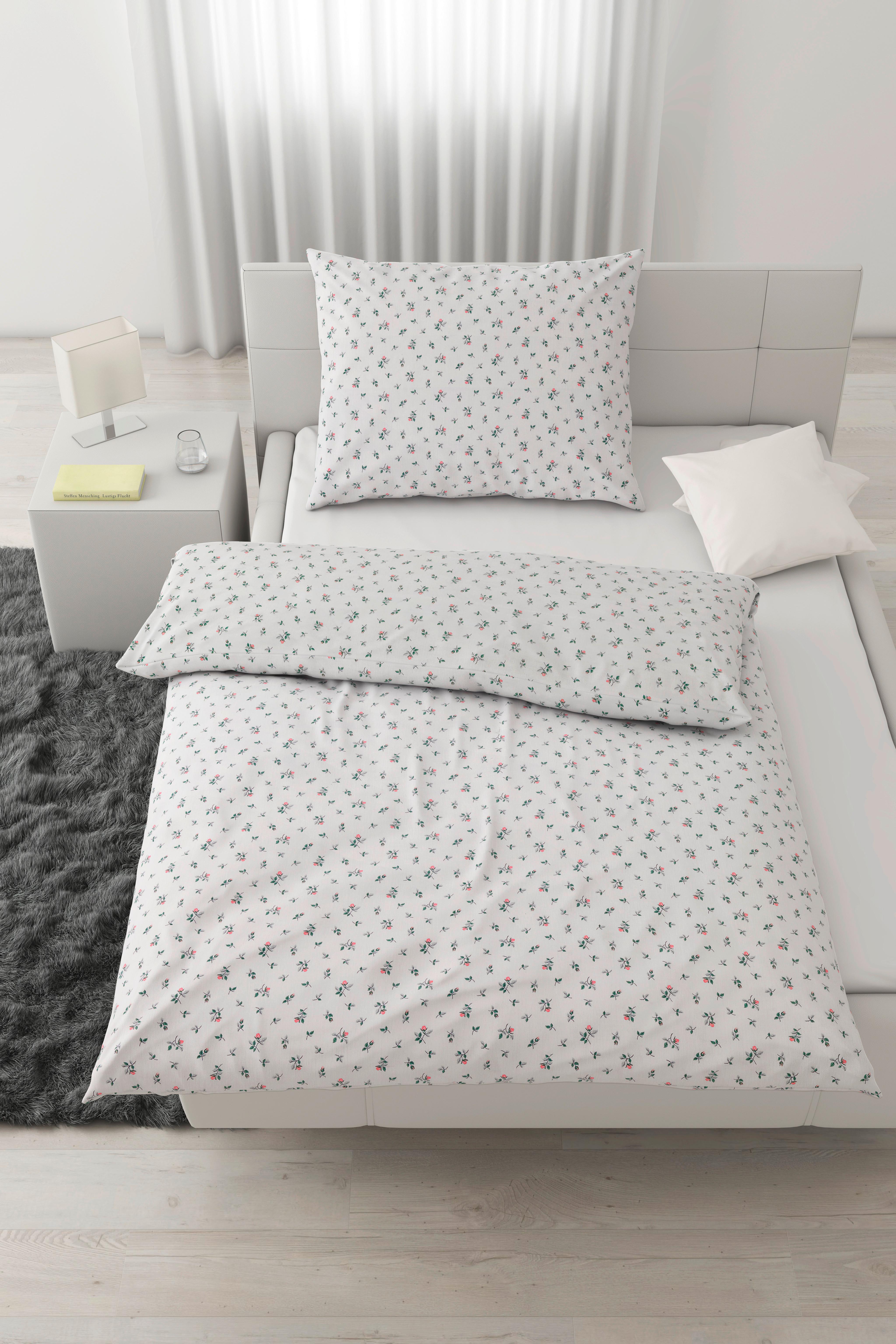 Bettwäsche Rose Beige ca. 140x200cm - Beige, ROMANTIK / LANDHAUS, Textil (140/200cm) - Modern Living