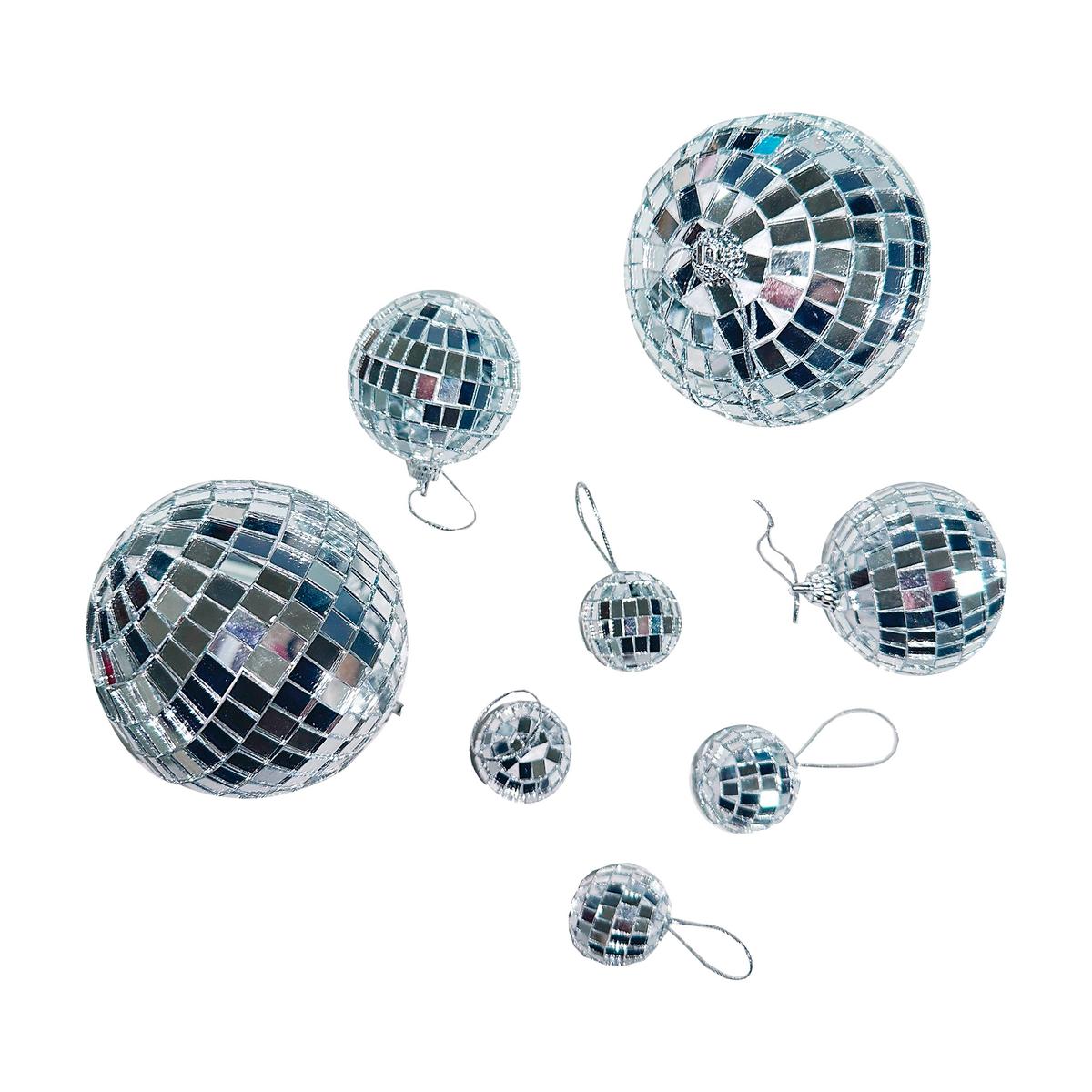 Dekohänger Disco Silberfarben - Silberfarben, KONVENTIONELL, Glas/Kunststoff - Mömax