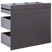 Schubladenset Unit in Anthrazit - MODERN, Holzwerkstoff (91/83/47cm) - Based