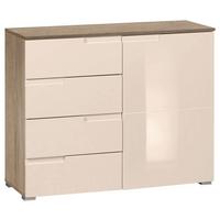 Komód Bézs-tölgy Szín Moon - bézs/tölgyfa színű, Modern, faalapú anyag (100/80/40cm)