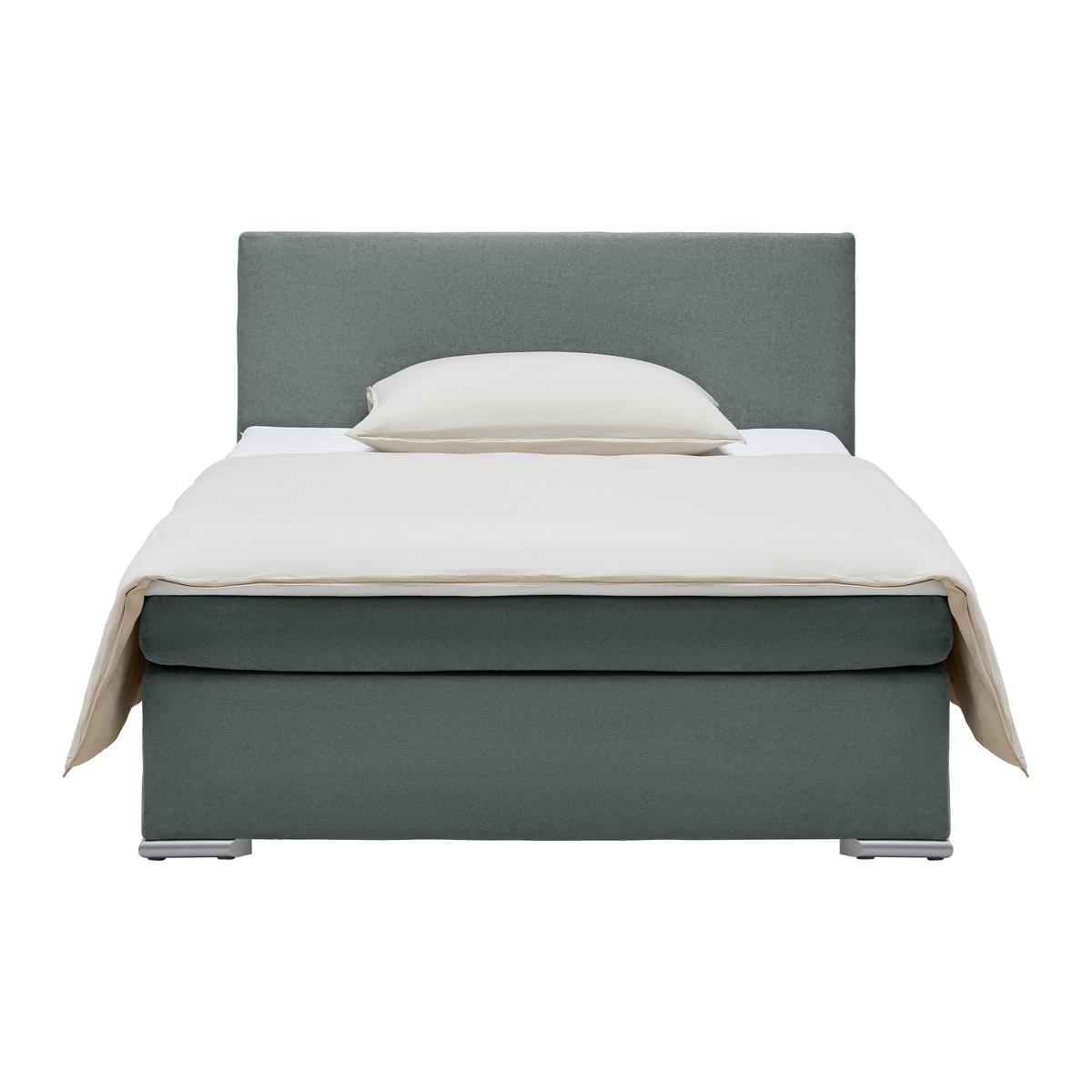 Boxspring Krevet Mira 2 - antracit, Moderno, metal/tekstil (120/200cm) - Based