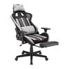 GAMINGSTOL RACER II -EXKLUSIV- - grå/svart, Modern, metall/textil (63/114/62cm) - Mömax